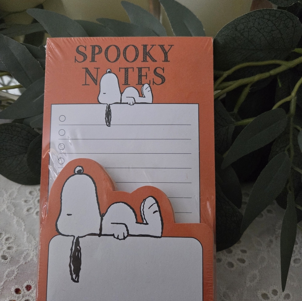Spooky Notes Sticky Notepad Set Of 2 - Orange - Picture 5 of 5